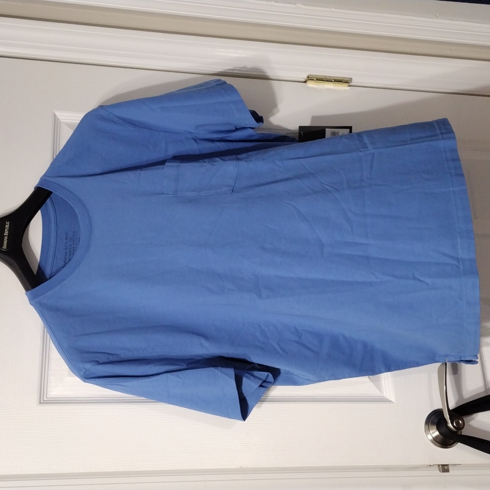 Banana Republic Authentic Supima Tee Mahalo Blue